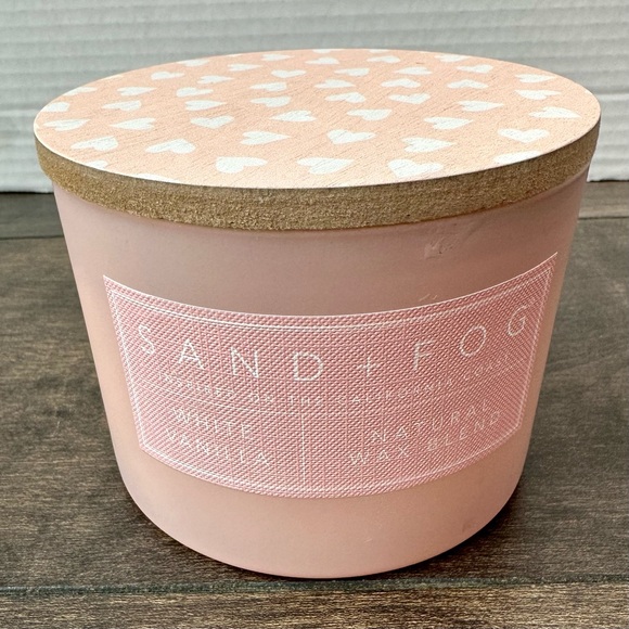 Sand + Fog Other - Sand + Fog White Vanilla Candle - Natural Wax Blend - 12 oz - 100% Cotton Wick